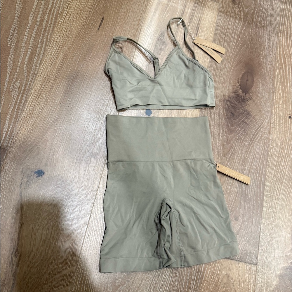 SKIMS Desert bralette and shorts set